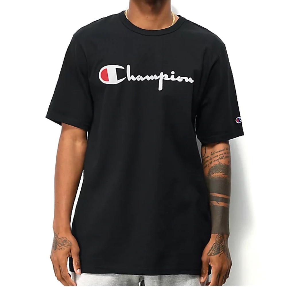 Champion Heritage Script T-Shirt • Small